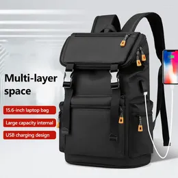 Backpack Fashion Men Multifunctional Waterproof Backpacks 15.6 Inch Laptop Bag Man USB Charging Travel Large Capacity X135C