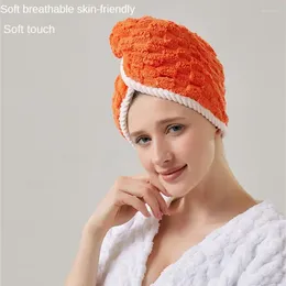 Towel Simplicity Strong Water Absorption Skin Friendly Breathable Quick Drying Hair Turban Soft Solid