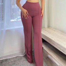 Women's Pants Casual For Spring And Autumn 2024 Temperament Micro Pull Versatile Fashion Wide Leg Women Bell Bottoms Discount