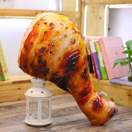Plush Cushions 110cm Simulation Food Real life Style Chicken Leg Toy Chick Wing Drumstick Fried Rice Noodles Pillow Cushion Birthday Gift