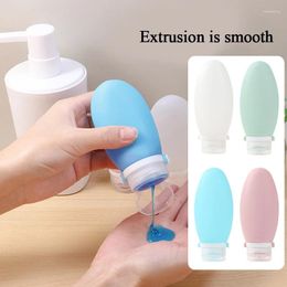 Storage Bottles 1pcs Silicone Travel Bottle Cosmetic Lotion Refillable Tube Squeeze Flip-top Essence Shampoo Body Wash