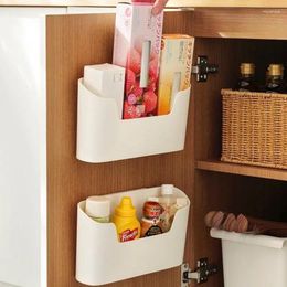 Storage Bottles Household Wall Mounted Box Perforation-free Bathroom Supplies Organiser Behind The Cabinet Door