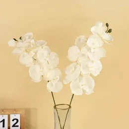 Decorative Flowers 69cm Artificial Butterfly Orchid Fake Silk Moth Flower For DIY Floral Wedding Party Festival Home Vase Decoration