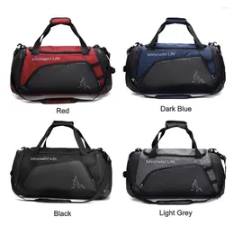 Outdoor Bags Nylon Portable Gym Large Capacity Waterproof Fitness Training Bag With Shoe Compartment Multifunctional For Travel Swimming