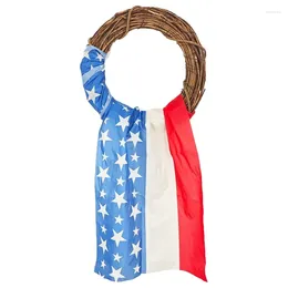 Decorative Flowers Independence Day Wreath American Memorials Star Festival