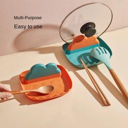 Kitchen Storage Table Water Pot Cover Rack Oil-Proof Plate Lid Holder Chopping Board Soup Spoon Race