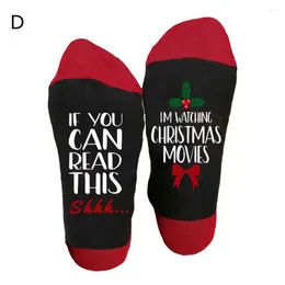 Women Socks Holiday Festive Snowman Bowknot Christmas Cute Mid Tube Winter For Gifts Teens Santa Fun Colourful