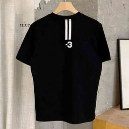 Y3 Polo Shirts Hot Selling Summer Cotton T Shirt Tide Brand Adds Round Neck Short-Sleeved T-Shirt Fashion Designer Three-Bar Loose Casual Top 3957