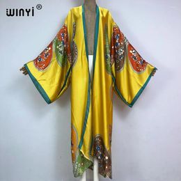 Kimono Africa Summer Bohemian Print Beachwear Cardigan Sexy Holiday Loose Swimsuit Beach Outfits For Women Vestidos Covers