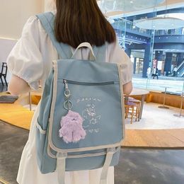 Backpack Female Causal Backpacks Kawaii Lady Travel Book Bags Embroidery College Girl Schoolbag Laptop Bag Women Waterproof