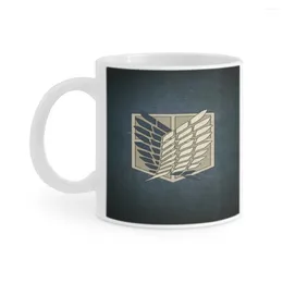 Mugs Wings Of Attack On Titan Retro Ceramics Coffee Tea Cup Milk Cups Gifts Drinkware Coffeeware
