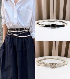 Belts Designer Pearl Waist Chain Long For Women Cinturones Para Mujer Jeans Dress Belt Woman8563310