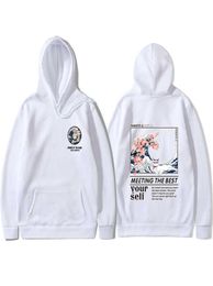 2019 Screw thread Cuff Hoodie Multiple styles Japanese Funny Cat Wave Hoodies Sweatshirt Hip Hop Streetwear Hoodie men X06017076129