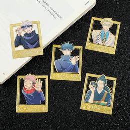 High ity Jujutsu Kaisen Bookmarks Cartoon Anime Fans Collection Metal Book Mark Birthday Gift for Student School supplies 240515