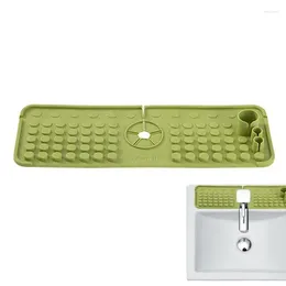 Storage Bottles Reusable Silicone Sink Tray Space Saving Multifunctional Mat Faucet Non-Slip With Drainage Design For