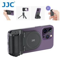 JJC Magnetic Snapgrip Phone Hand Grip Magsafe Handheld Remote Control Handle Shutter Phone Tripod Mount for Vlog iphone 15/14/13