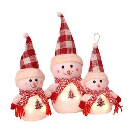 Party Decoration Xmas Snowman Family Figurines Handmade Decorative Christmas Decorations For Home Shelf Living Room Kitchen Desk