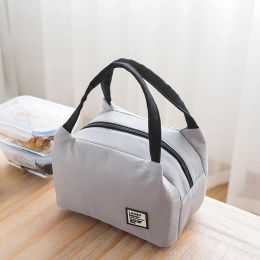 Portable Lunch Bag 2023 New Thermal Insulated Lunch Box Tote Cooler Bag Bento Pouch Lunch Container School Food Storage Bags