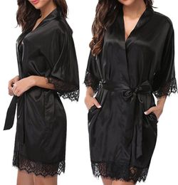 2019 Winter Warm Sexy Home Dresses Women New Fashion Plus Size Nightgown For Ladies Lace SleepWear Silk Nighty Sleeping Dress3809010