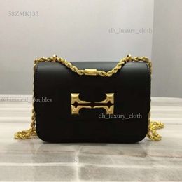 Toryburche Bag High Beauty Designer Bag Toryb Bag New Tofu Metal Underarm Small Square Shoulder Bag Single Shoulder Gold Brick Chain Countryside Tori Bag Style 264