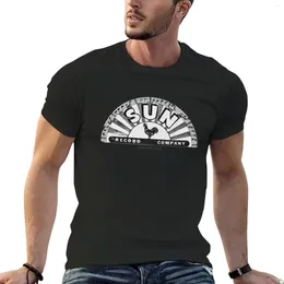 Men's Polos Sun Records Logo T-Shirt Summer Clothes Funny T Shirt Men Clothing