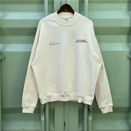 Real Photos Cotton Sweatshirts Good Quality Men Woman Outdoor Streetwear Sweaters 2024SS