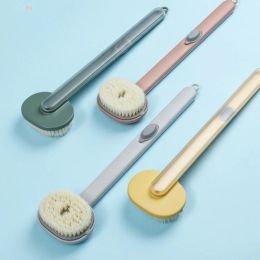 Long Handle Liquid Bath Brush Shower Sponge Exfoliating Body Scrub Bathroom Back Massage Brushes Skin Cleaning Bathing Tools