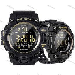 Relogio Ex16s Smart Watch Bluetooth Waterproof Ip67 Relogios Pedometer Stopwatch Wristwatch FSTN Screen Smart Bracelet For Iphone Ios Android Watch 355