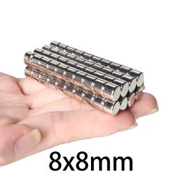 50/100Pcs 8x6 8x7 8x8 8x10mm Neodymium Magnet N35 Small Round Mini Super Strong Super Powerful Magnetic Magnets Disc For Craft