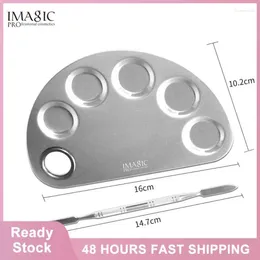 Makeup Brushes Stainless Steel Mixer Palette Spatula Rod Mixing Colour Cosmetics Tool Nail Art Polish Plate