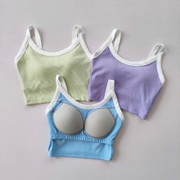 One-piece Sports Lingerie High-strength Shock-proof Anti-sagging Running Sling Crop Top Bra Fast-drying Fiess Yoga Vest