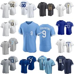 Custom 2024 Baseball 11 Maikel Garcia Jerseys Youth Man Woman 13 Salvador Perez 9 Vinnie Pasquantino 1 MJ Melendez Nelson Velazquez Bobby Witt Jr Cool Base HuangJia