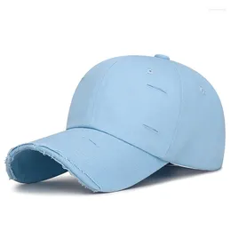 Ball Caps Breathable Shabby Snapback Cap Adjustable Sun Protection Baseball For Women Men Summer Outdoor Travel Sports Hiking Dad Hat