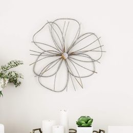 Novelty Items Home Wall Decor - Metallic Layered Wire Flower Scpture Contemporary Hanging Accent For Living Room Drop Delivery Garden Dh7An
