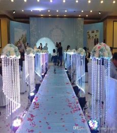 by Bulk Elegant Sparkling Crystal clear garland chandelier wedding cake stand birthday party supplies decorations6120095