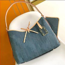 10A Fashion Denim Tote Moon CarryallMm Designer Bag 10A Wallet240515 PM Mini Quality Canvas Leather Handbag Shoulder Shopping Bag Top B Ugla