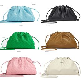 Bottegaa Vendetta Bag Mini Jodie Bag New Designer Womens Mini Tote Bags Candy Real Sheepskin Bags Satchel Cloud Knitting Fashion Brand Womens Handbag Bottegaa 583