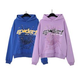 55555 Sweatshirts Designer Sp5ders Hoodie New Young Thug Pink Hoodie For Men And Women Casual Loose Trend Versatile Top