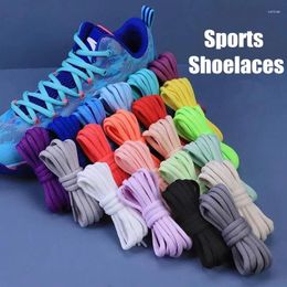 Shoe Parts 1 Pair Round Shoelaces Fof Basketball Sneakers Laces Black White Shoelace Universal For Children And Adults 100CM