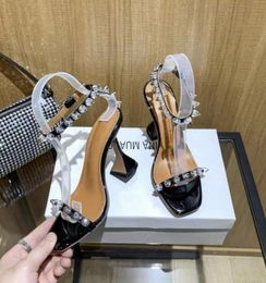 Official Quality Amina Slippers Shoes Crystalembellished Slingback Pumps Muaddi Restocks Begum Slingbacks 10cm High Heel4179348