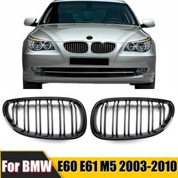 Other Exterior Accessories Gloss Black Front Kidney Sport Grilles Hood Grill for BMW E60 E61 5 Series M5 525I 525Xi 528I 528Xi 530I 530Xi 2003-2010 T240520