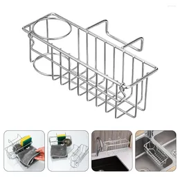 Kitchen Storage Stainless Steel Sink Hanging Basket Drainer Rack Dish Sponge Holder