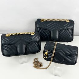 Designer -Bag -Fashion -Umhängetaschen Luxushandtaschen Hochwertige Frauen -Cross -Body -Klassiker -3 -Größen Luxuries Höchstwertiger echtes Leder mit Serienzahlenbeutel