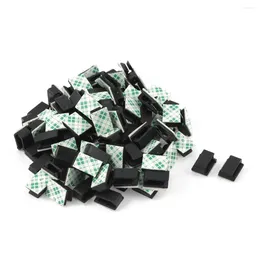 Mugs 100 Pcs Adhesive Wire Cord Cable Holder Tie Clip Organiser Drop Clamp