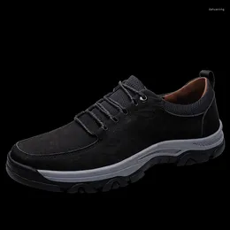 Casual Shoes Classic Brand Men's Suede Outdoor Hiking High-quality Sports Anti Slip Running