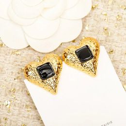 Stud Earrings 2024 Latest Brand Vintage For Women Gift Luxury Jewelry Fashion Designer Big Eardrop Lady Party