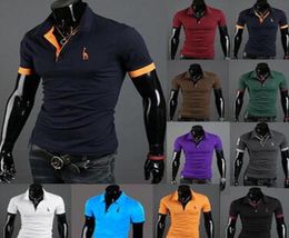 Men039s Fashion tshirts Personality Cultivating Shortsleeved Shirt POLO9918210