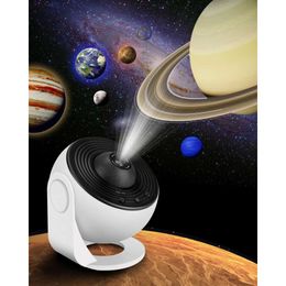 FLEWKEN 12-in-1 Planetarium Galaxy - Bedroom Star Projector -360 Rotating Nebula Projection Light, Timed Sky Traveller Night Light Projector, Suitable for