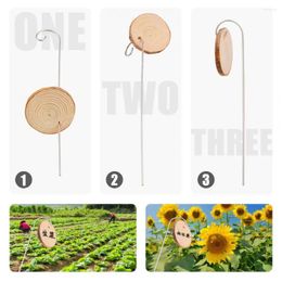 Garden Decorations Eco-friendly Plant Tags Wooden Labels 20psc/set Label With Marker Pen Markers Stakes For Flowers Herbs