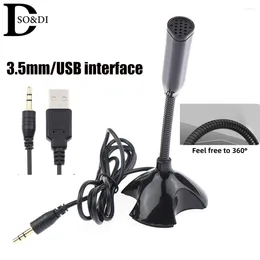Microphones 3.5mm USB Laptop Microphone Desktop Stand Mic With Holder For Studio Speech Singing Gaming Streaming Computer